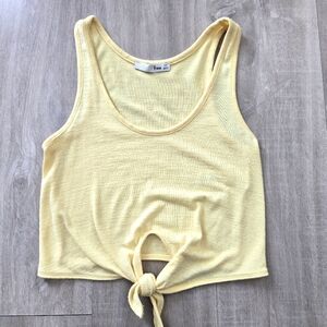Wilfred Free Sleeveless tank top, front tie, Yellow, XXS